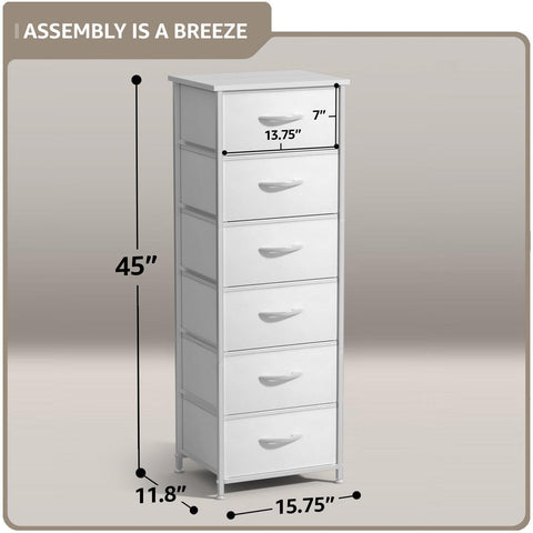 6 Drawer Tall Dresser