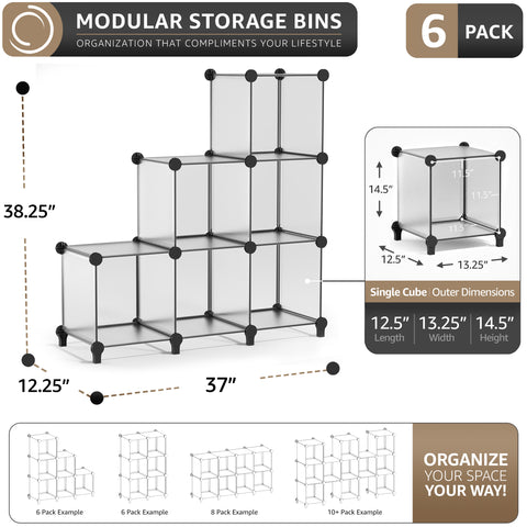 Stackable Cube Storage Organizer