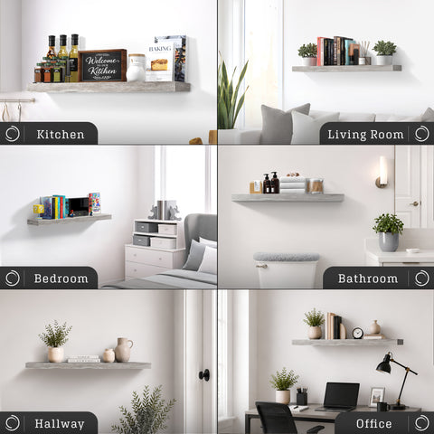 Long Floating Shelf (1-Piece)