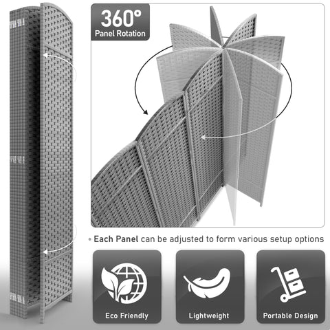 Panel Room Divider (Double Hinged)