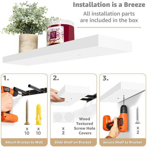 Floating Shelves (Set of 3)
