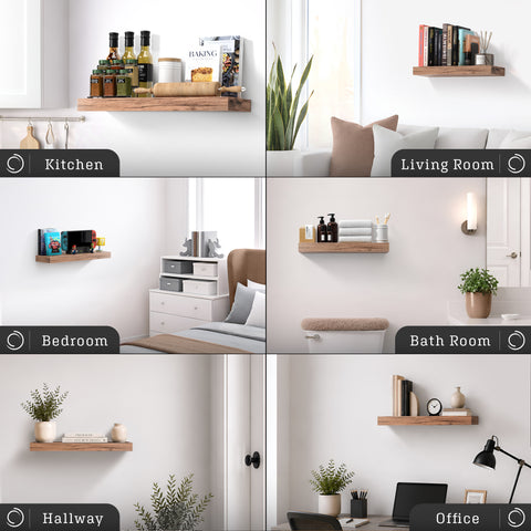 Wall Mounted Floating Shelf (1-Piece)