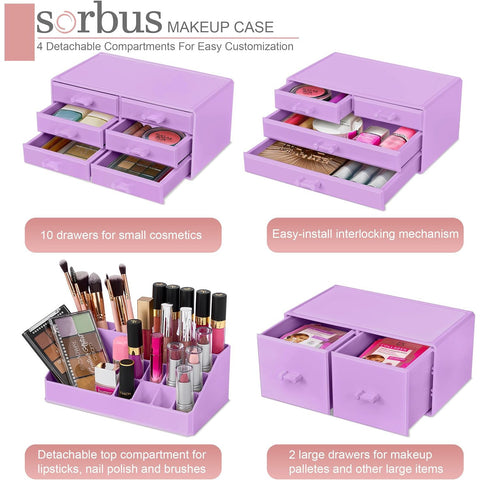 Stackable Makeup Organizer (12 Drawer)