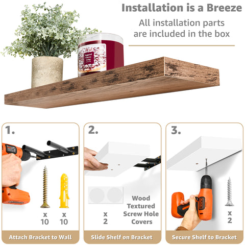 Floating Shelves (Set of 3)
