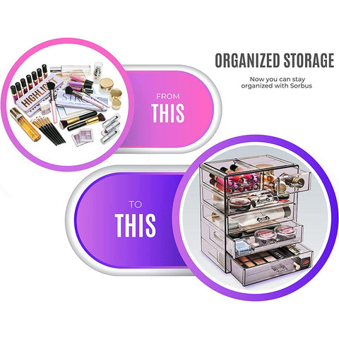 Makeup Organizer Drawer Set (6 Drawer)