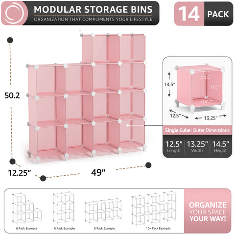 Stackable Cube Storage Organizer