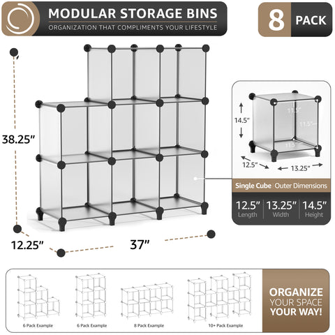 Stackable Cube Storage Organizer