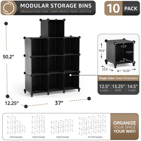 Stackable Cube Storage Organizer