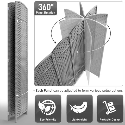Panel Room Divider (Double Hinged)