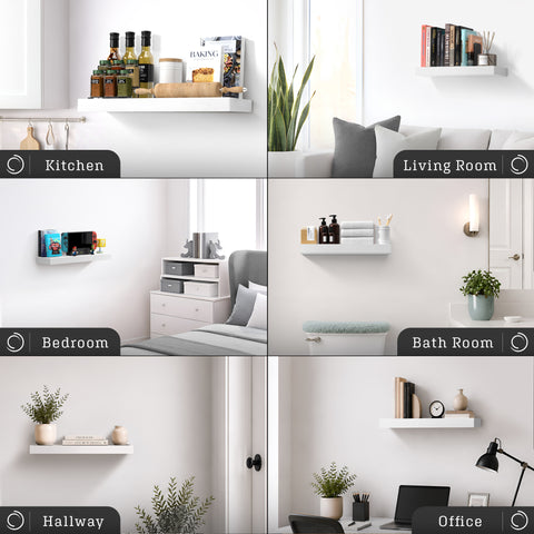 Wall Mounted Floating Shelf (1-Piece)