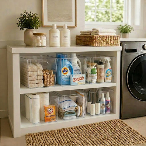 Clear Storage Bins Large