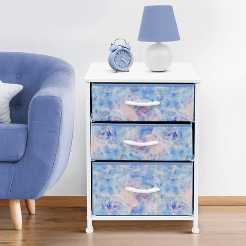 3-Drawer Chest Nightstand (Pastel Colors)