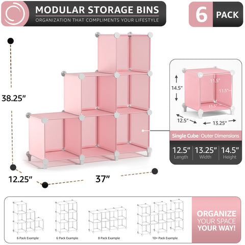 Stackable Cube Storage Organizer