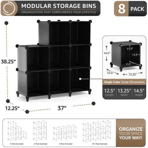 Stackable Cube Storage Organizer