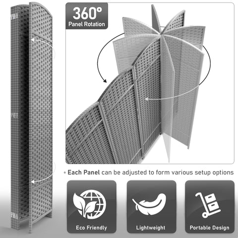Panel Room Divider (Double Hinged)