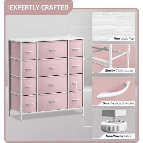 12 Drawer Wide Dresser