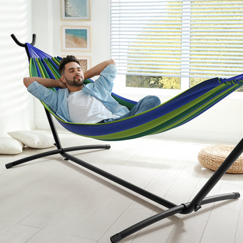 Double Hammock with Steel Stand