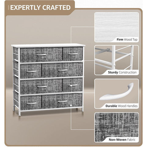 8 Drawer Wide Tall Dresser