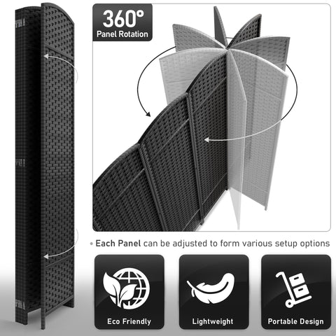 Panel Room Divider (Double Hinged)