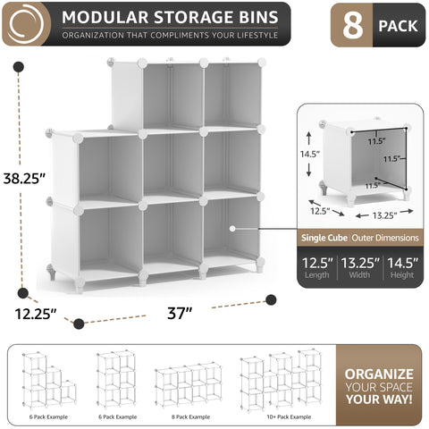 Stackable Cube Storage Organizer