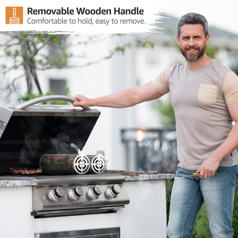 Stainless Steel Rolling Barbecue Grilling Basket - 2 Piece