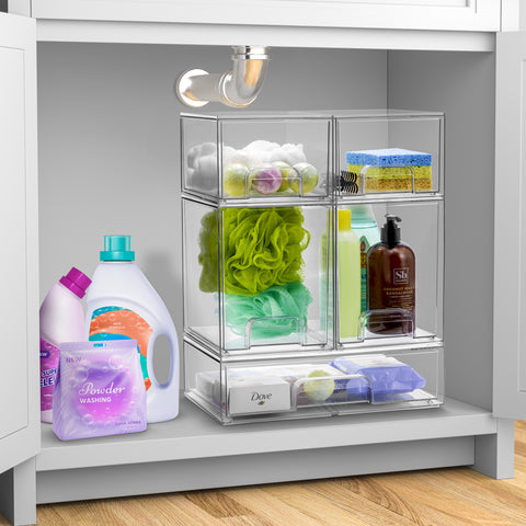 Acrylic Organizer Storage Drawers (2 Tall Drawer)