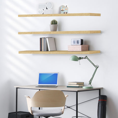 55-Inch Extra Long Floating Shelves (Set of 3)