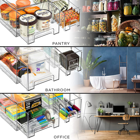 Laundry Drawer Organizers with Handles