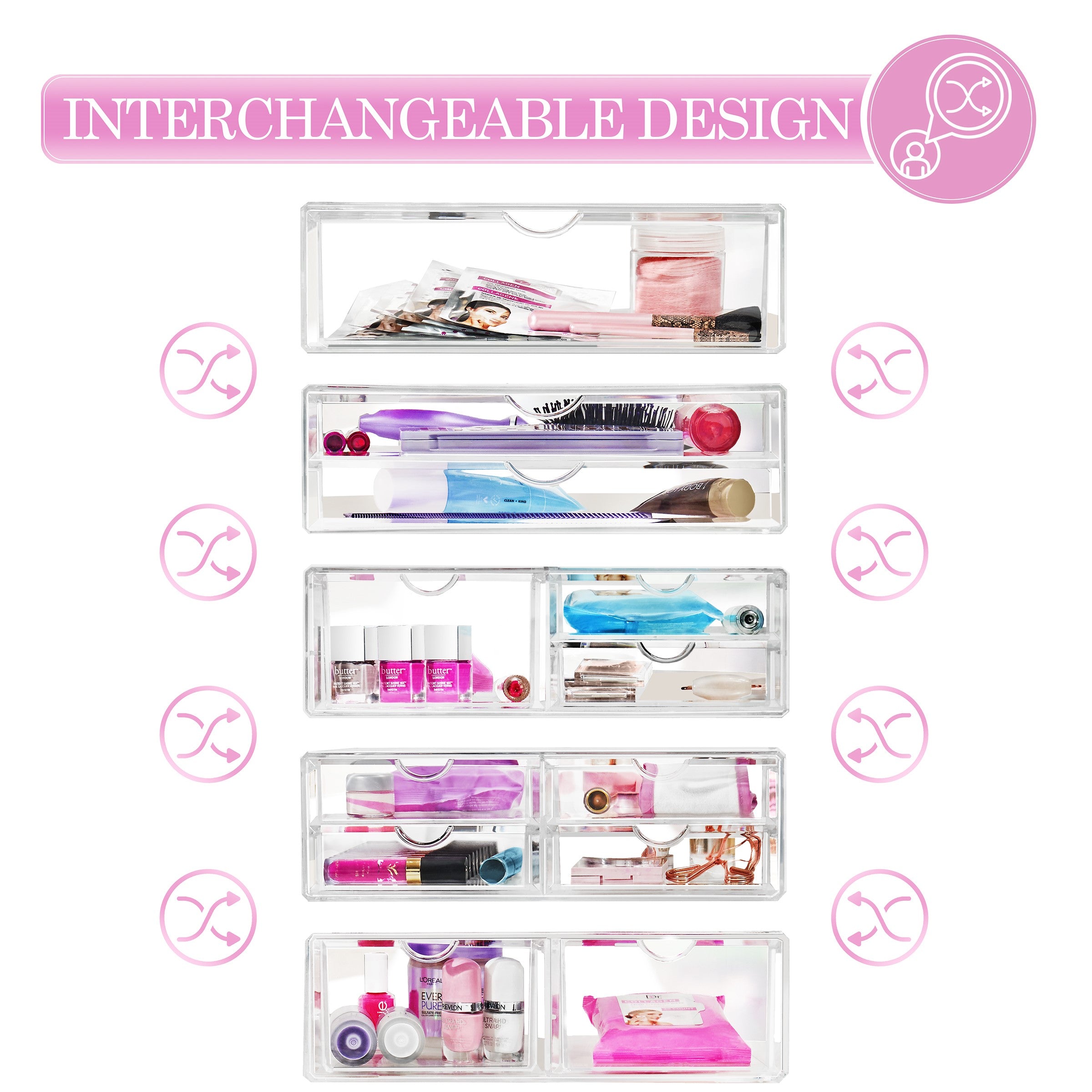 Stackable Cosmetic Organizer - 1 Drawer (XL)