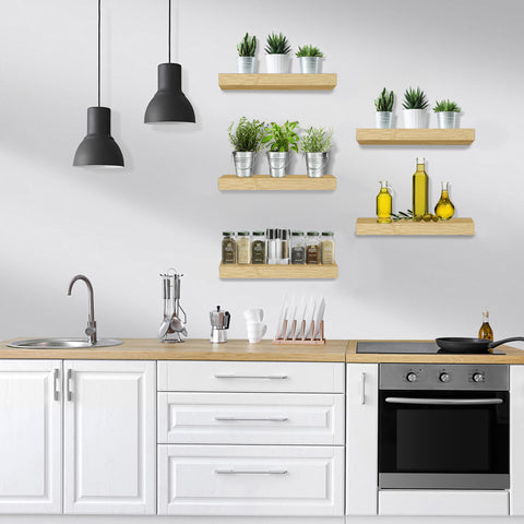 Wall Mounted Floating Shelves (5 Pack)