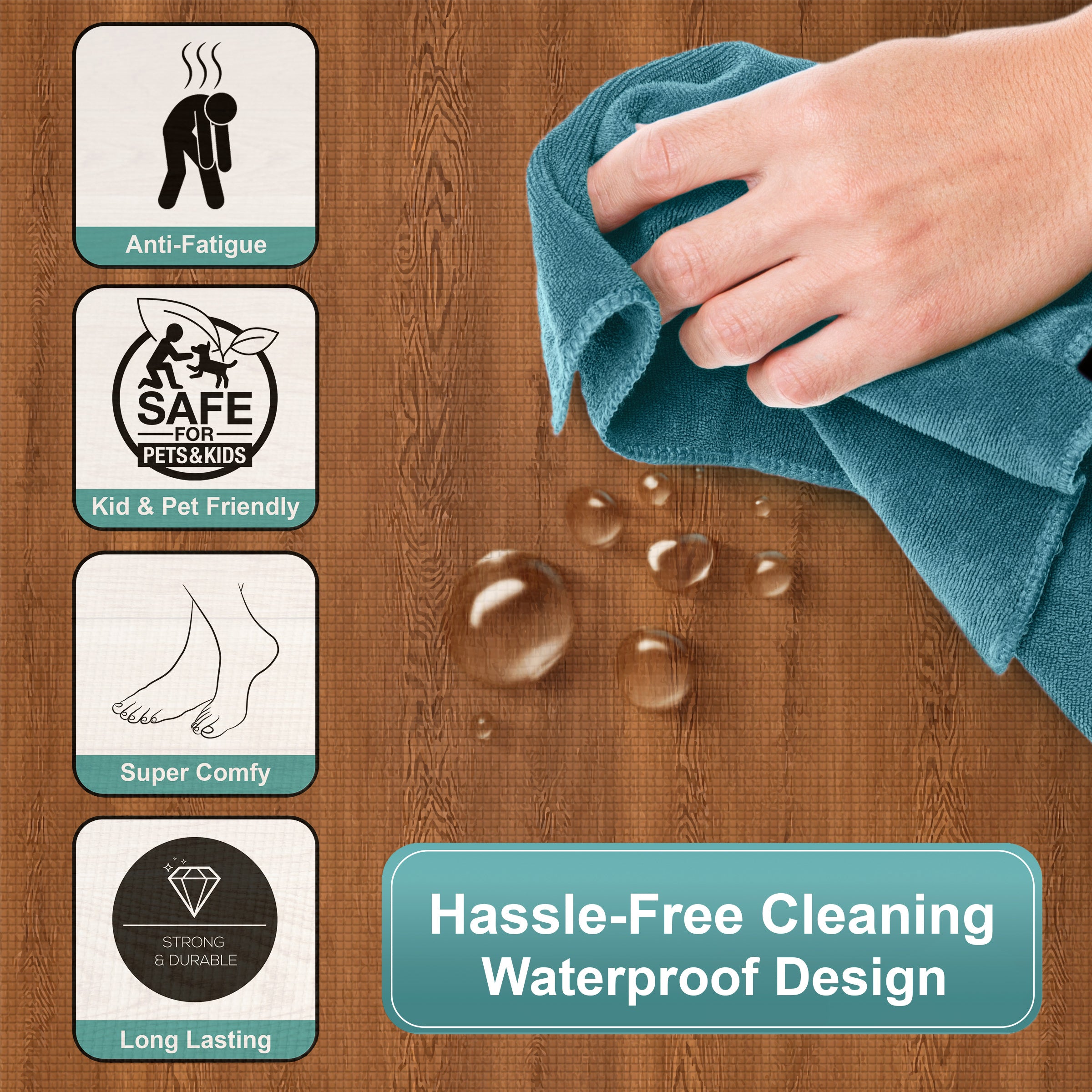 Floor Mat Interlocking Set (12 Pc) - Sorbus Home