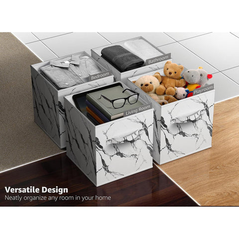 Cube Fabric Storage 11" Bin (4 Pack)