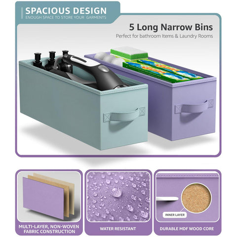 5 Drawer Narrow Storage Tower