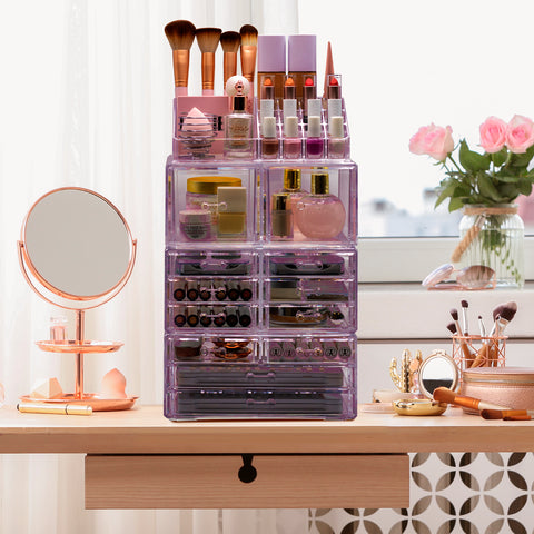 Makeup Organizer Case (12 drawer 4Pc)