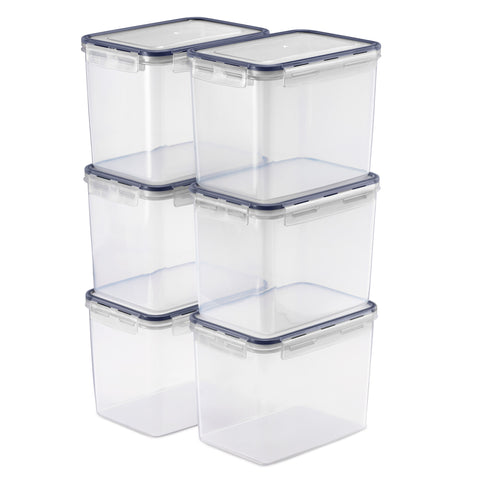 Large Narrow Food Storage Containers (Set of 6)