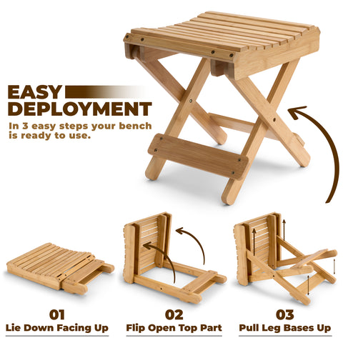 Bamboo Folding Stool