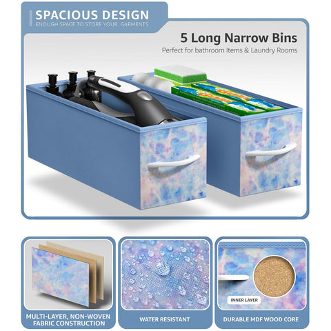 5 Drawer Narrow Storage Tower