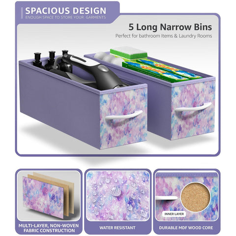 5 Drawer Narrow Storage Tower