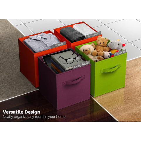 11" Cube Storage Bins (6 Pack)