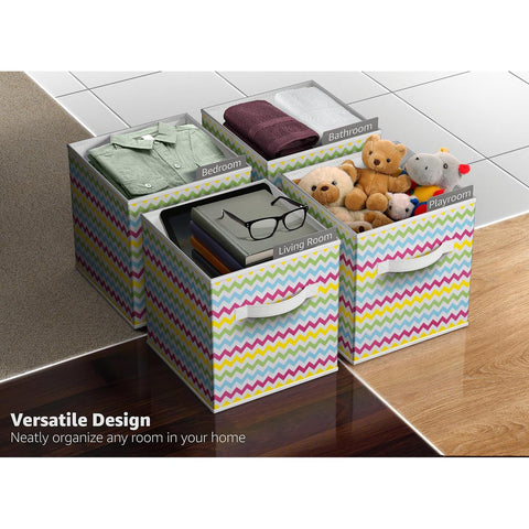 11" Cube Storage Bins (6 Pack Print)