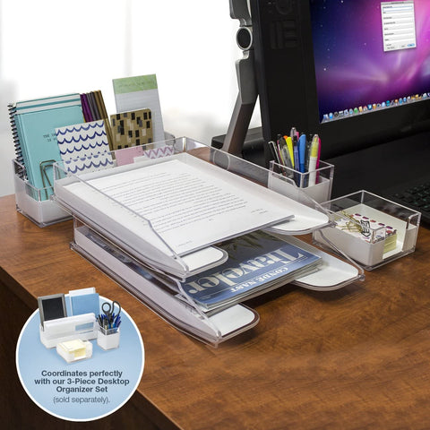 Acrylic Desk Paper Organizer