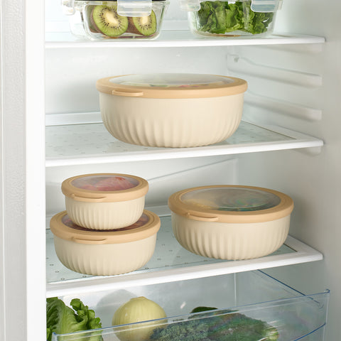 4-Pack Nesting Food Storage Containers with Lids - Sorbus Home