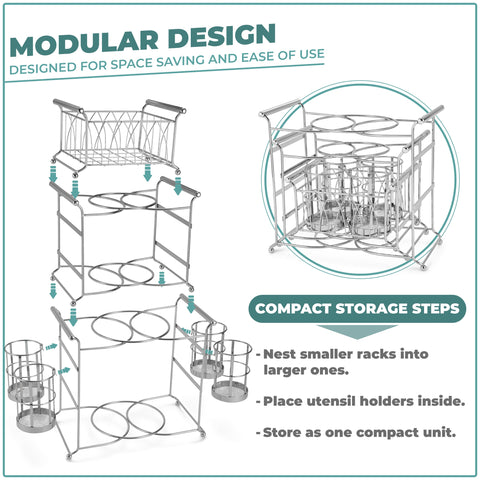 Stackable Buffet Caddy (7 Pc)