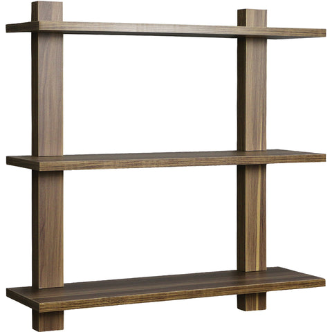 Asymmetric Wood Floating Shelf (3 Tier)