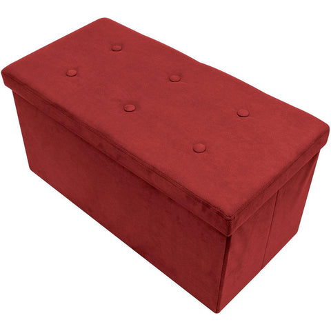 Faux Suede Storage Bench (Medium)