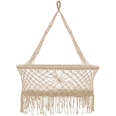 Baby Crib Macrame Cradle – Sorbus Home - Main Image