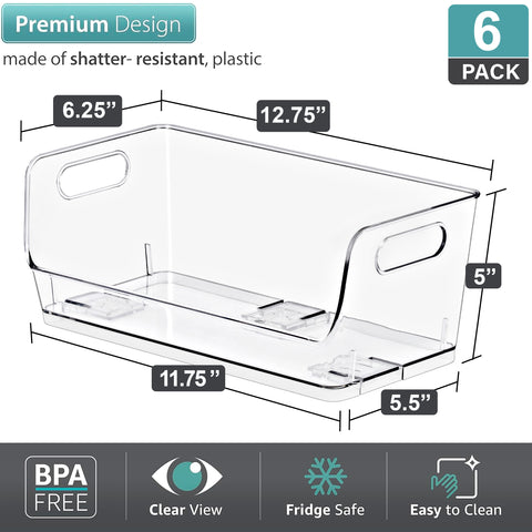 Open Front Storage Bins