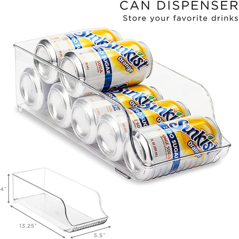 Plastic Container Bin Set (8 Pack)