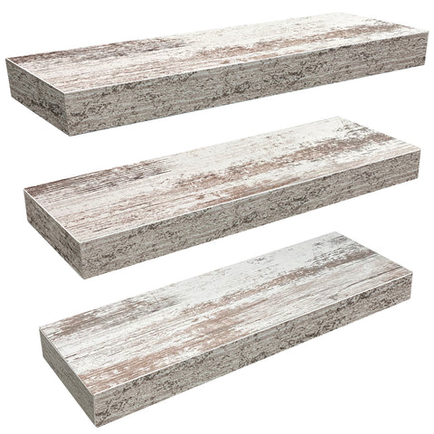 Coastal Rectangle Floating Shelves (3 Pack)