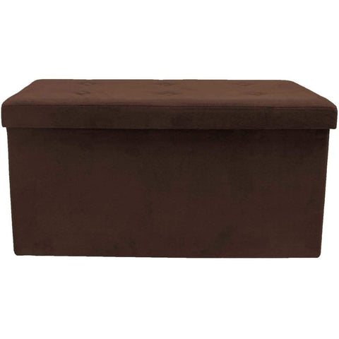 Faux Suede Storage Bench (Medium)